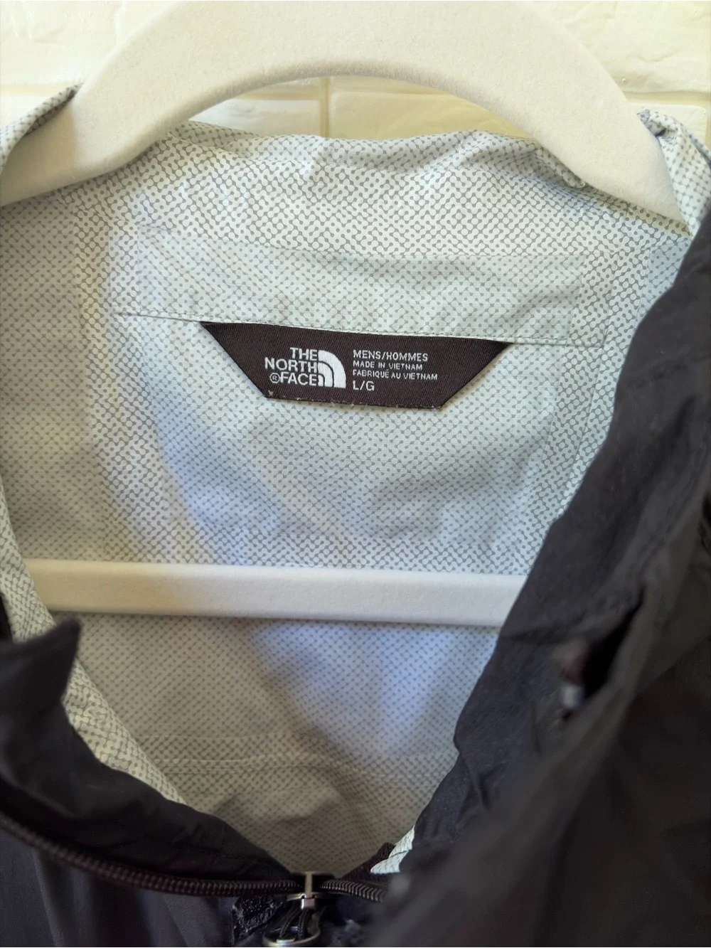 The North Face Black Hooded Rain Jacket